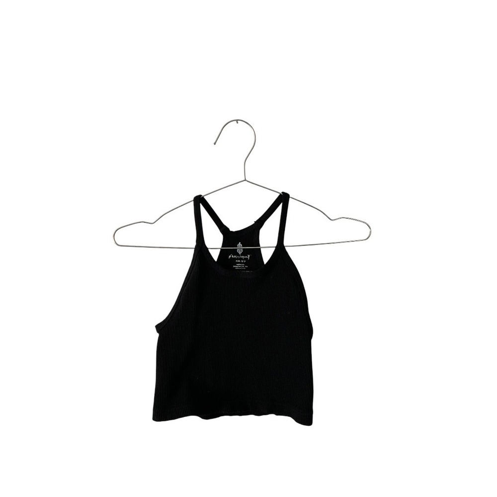 FP Movement Free People Happiness Runs Crop‎ Tank Ribbed Black XS/S Activewear